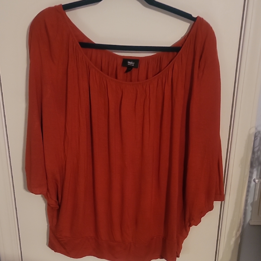 Mossimo Supply Co. Women's Burnt Orange Blouse